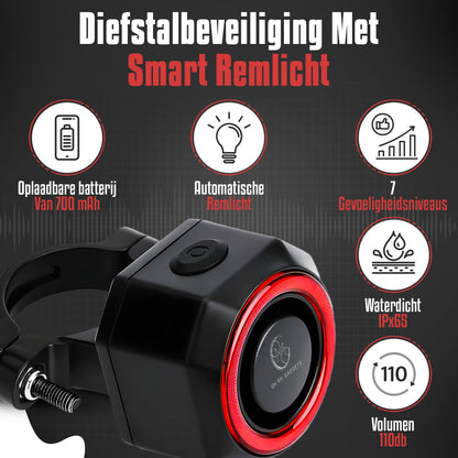 O.M.G Fietsalarm met Achterlicht en Remsensor - OMGSecurity