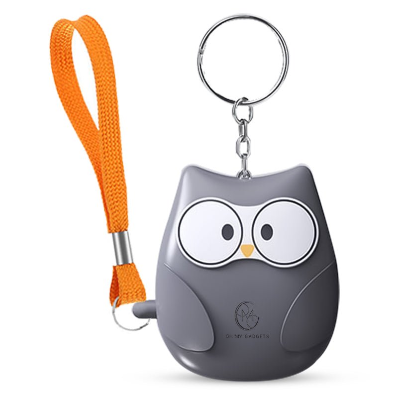 O.M.G Persoonlijk Alarm Uil Grijs 130dB - OMGSecurity