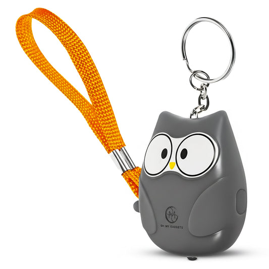 O.M.G Persoonlijk Alarm Uil Grijs 130dB - OMGSecurity