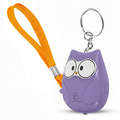 O.M.G Persoonlijk Alarm Uil Paars 130dB - OMGSecurity